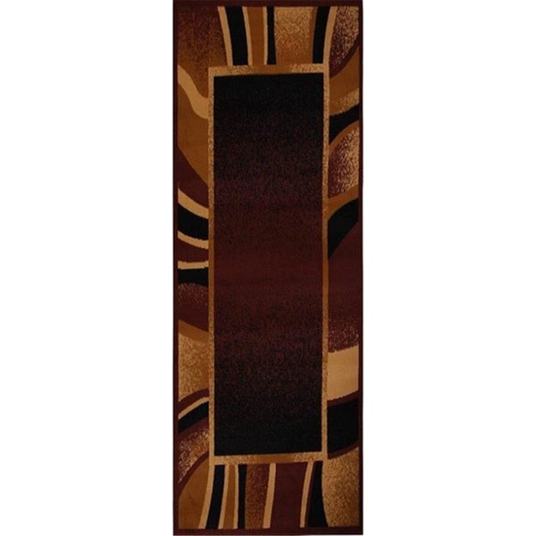 Home Dynamix 1 ft. 9 in. x 7 ft. 2 in. Premium Rizzy Runner Area Rug Brown 769924159712